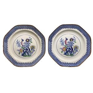 Booth's Silicon China Octagonal Salad/Dessert Plate "The Pheasant" c.1930 200 mm